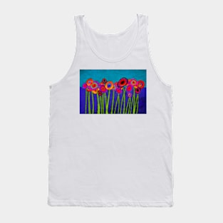 Flower Power Sixteen abstract flowers art Tank Top